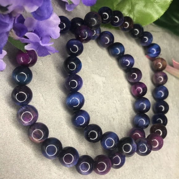 Galaxy Tigers eye crystal/gemstone bracelet - Picture 5 of 5
